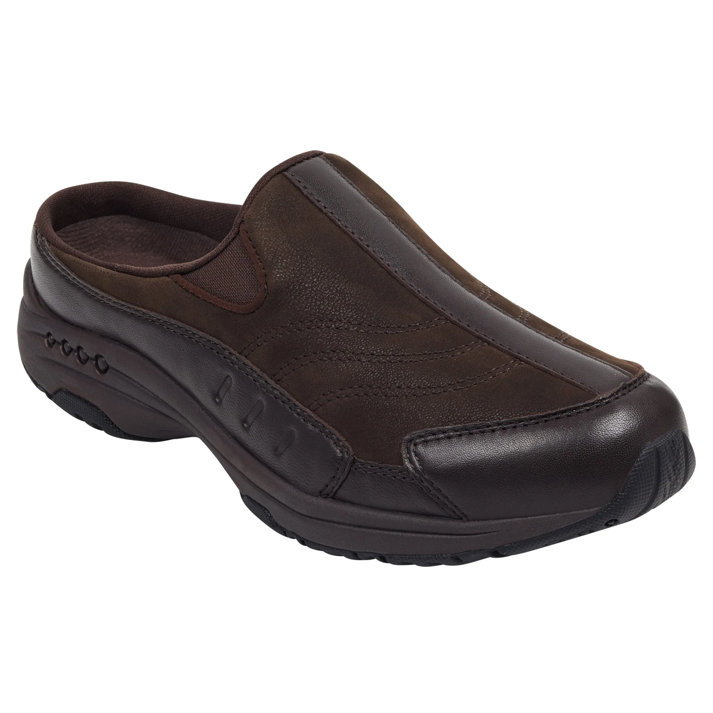 Traveltime Leather Clogs